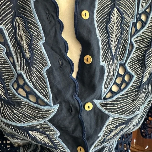 •nwt• ✨rare✨ Chasing Unicorns Lace Embroidered Romper - Picture 6 of 10